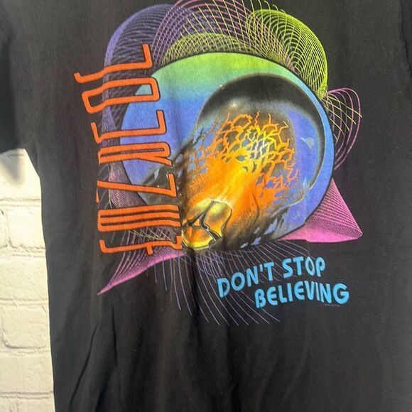 Journey Don’t Stop Believing Black Band Tee Concert Shirt size S Small - Picture 2 of 6